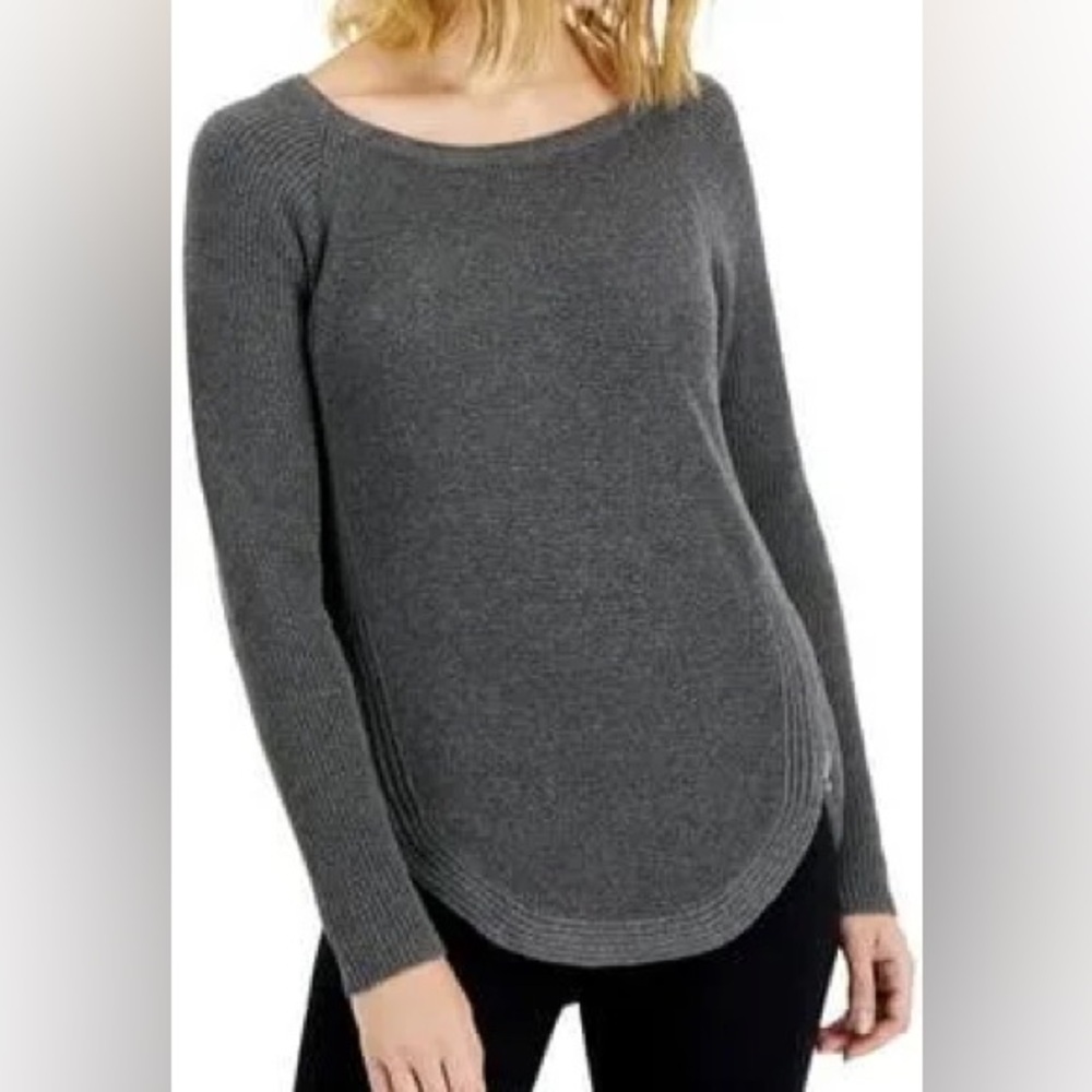 Inc Women's Waffle-Knit Tunic Sweater
